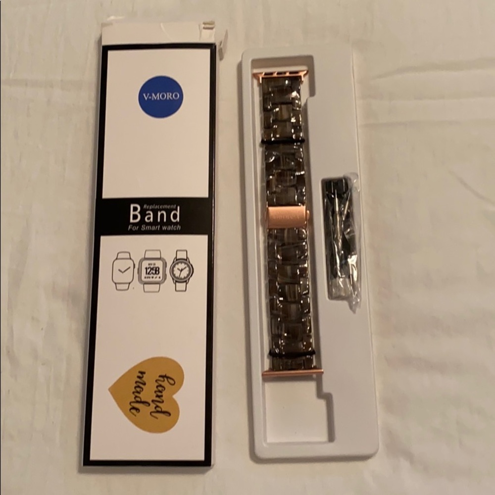 Wood grain watch band for 38mm Apple Watch